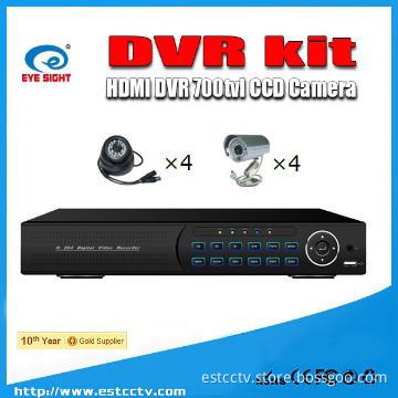 HDMI dvr recorder d1 dvr 700tvl camera ccd camera cctv HD CCTV DVR